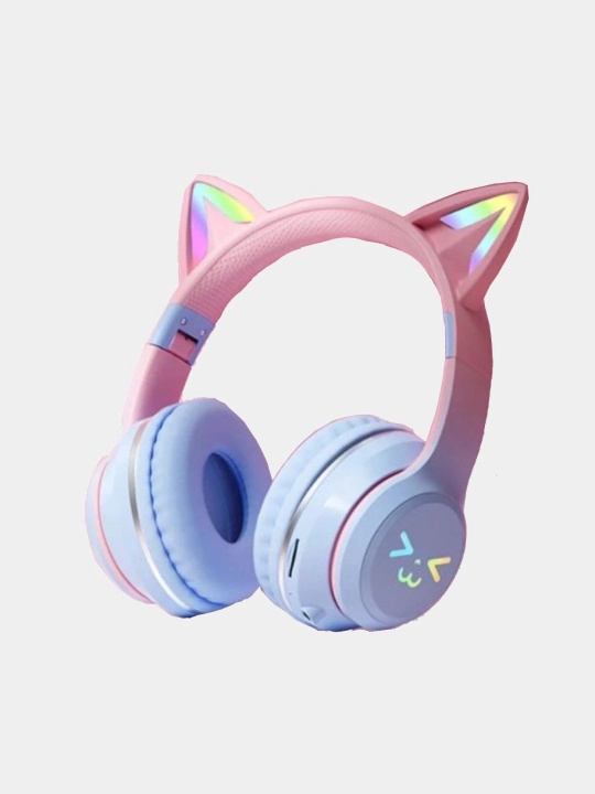 Simsiz quloqchinlar "Cat Ear" Bluetooth 5.1, qizlar va bolalar uchun mikrofonli quloqchin - 