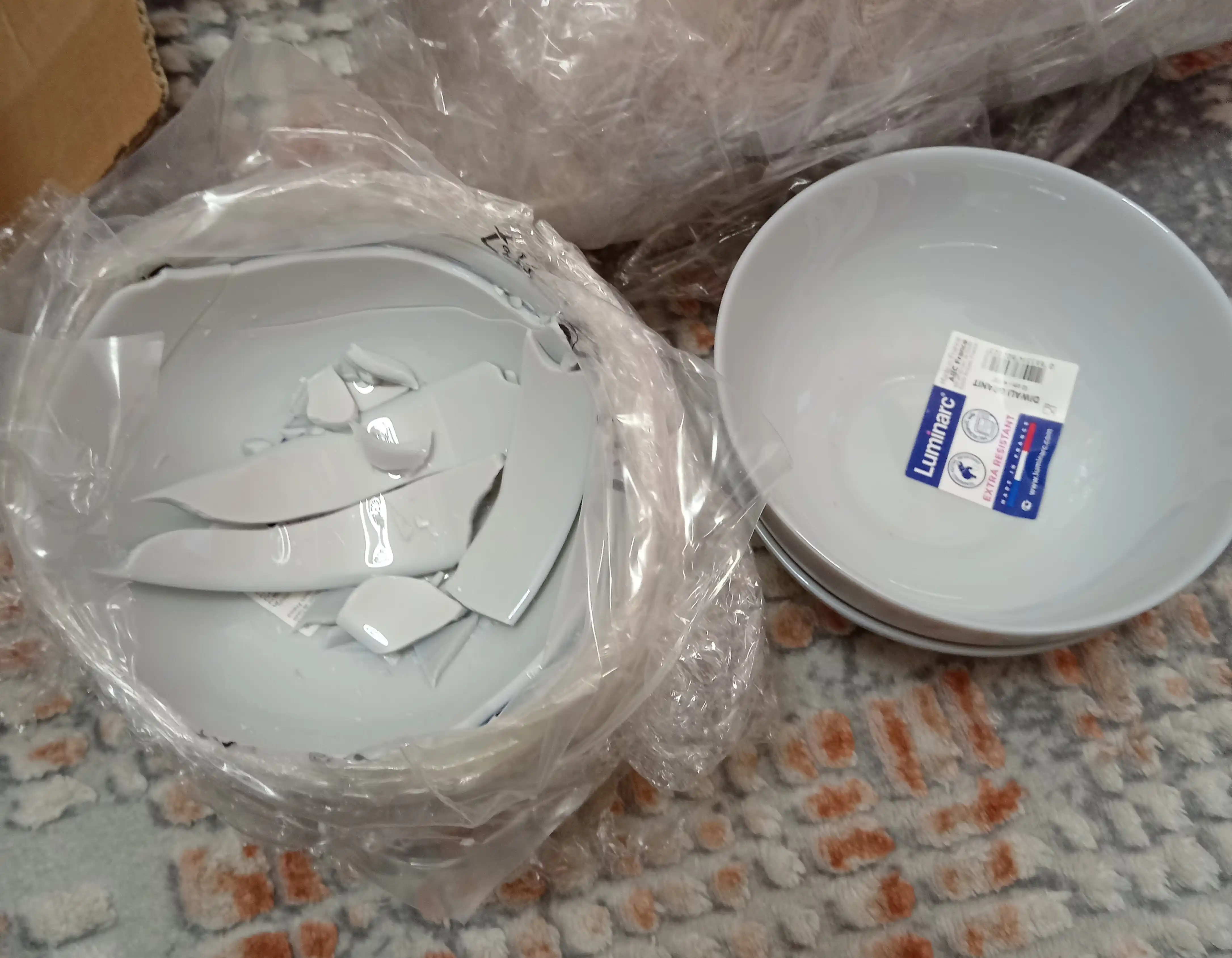 Salat idishlari Luminarc Diwali Granit, 12 sm, to'plamda 6 dona