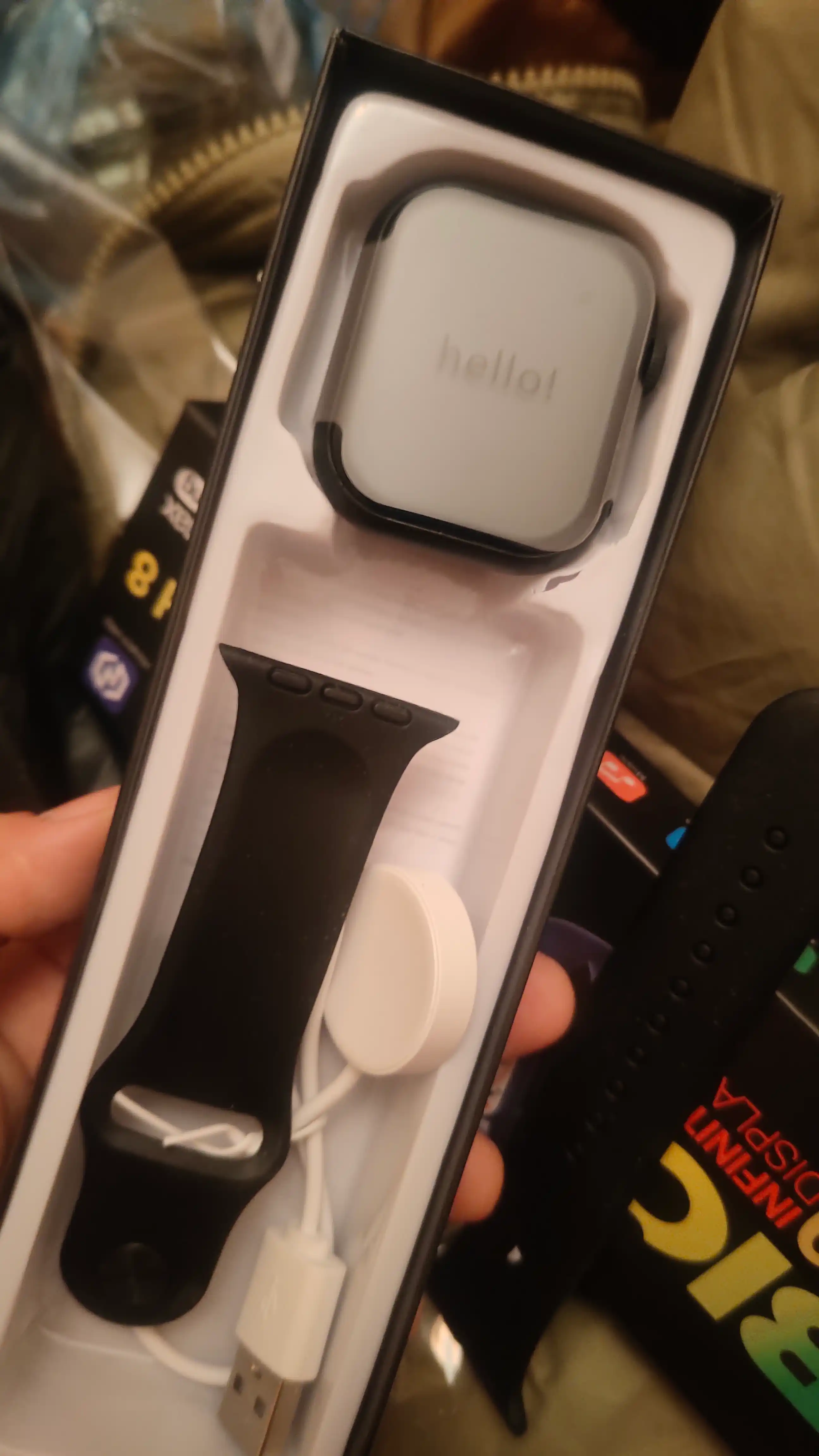 Aqlli soat Big Smart Watch T800 Pro Max, 49 mm, iOS, Android uchun, 4 xil rang bilan