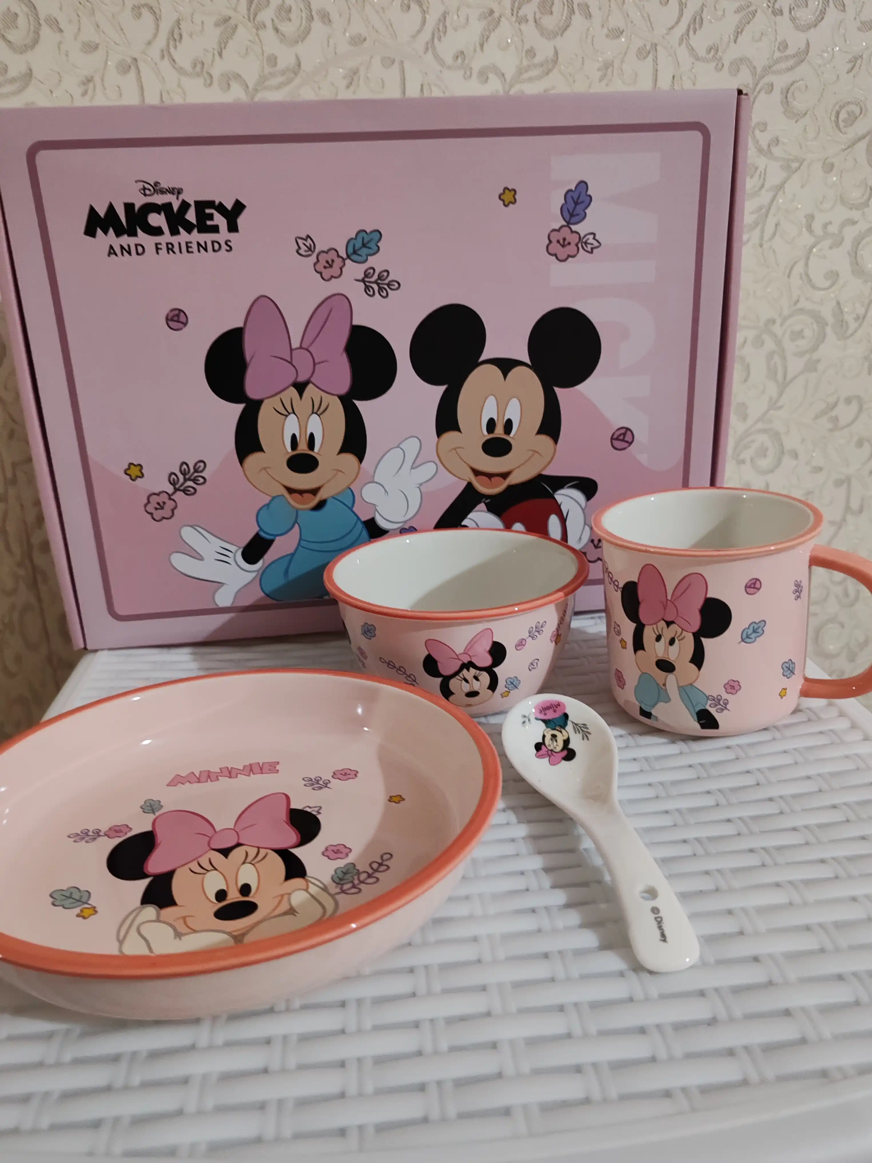 Набор детской посуды Disney из керамики