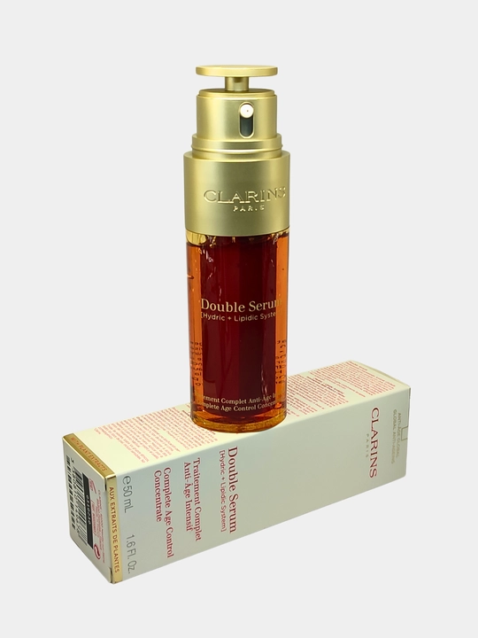 Двухфазная сыворотка для лица с антивозрастным эффектом - Clarins Double Serum, 50 мл