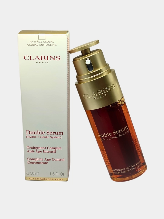 Двухфазная сыворотка для лица с антивозрастным эффектом - Clarins Double Serum, 50 мл