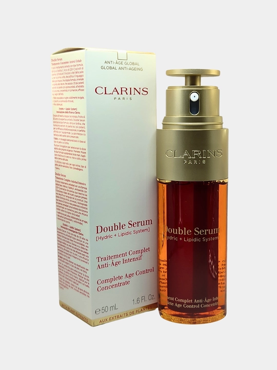 Двухфазная сыворотка для лица с антивозрастным эффектом - Clarins Double Serum, 50 мл
