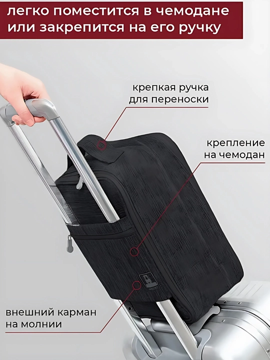 Дорожная сумка-органайзер для обуви на 2пары,с перегородками и молнией,для путешествий