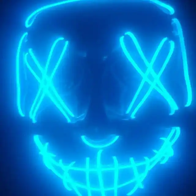 Yorqin, neon, karnaval niqobi