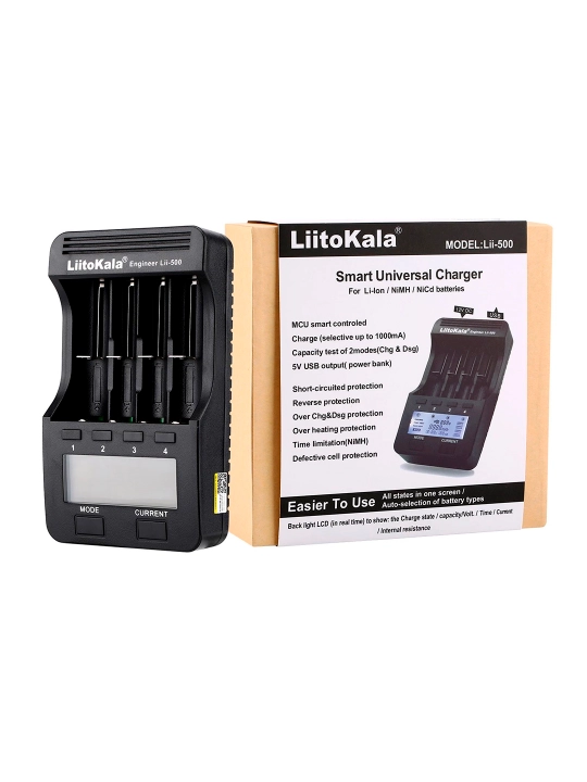 Умная зарядка для аккумуляторов LiiTokala LI-500 - 