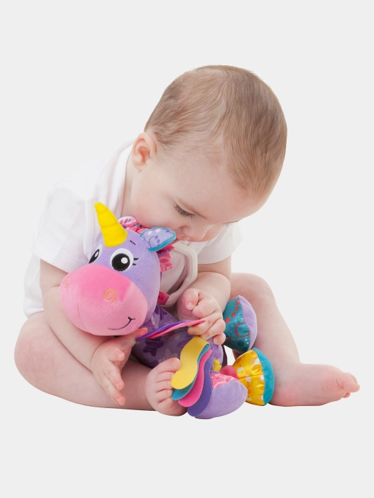 Погремушка-подвеска в виде розового единорога Stella Unicorn