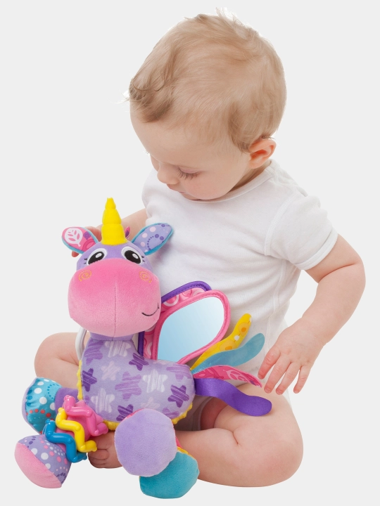 Погремушка-подвеска в виде розового единорога Stella Unicorn