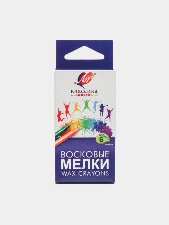 Восковые мелки Луч Классика, круглые, 6 цветов