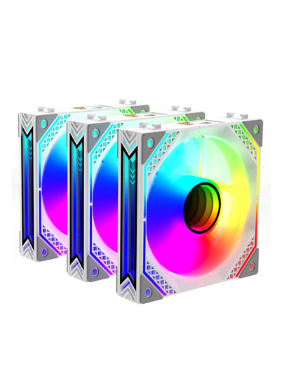 2E GAMING Air Cool kompyuter uchun korpus ventilyatorlar to'plami ACF120MB-ARGB, 3*120 mm