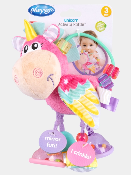 Погремушка в виде единорога Unicorn