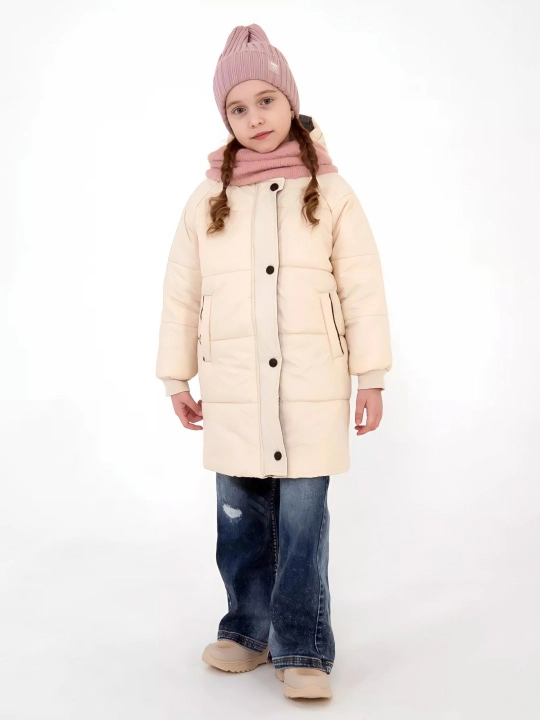 3-9 yoshli qizlar va o‘g‘il bolalar uchun qishki bolalar kurtkasi