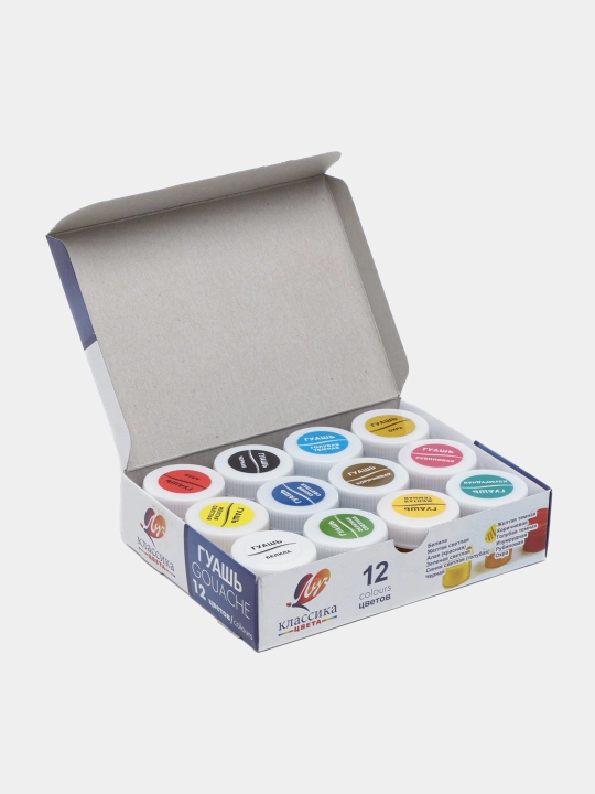 Краски гуашь Art Paint, набор 6, 9, 12 цветов, для творчества