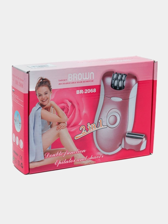 Эпилятор Brown BR-2068, 2 в 1