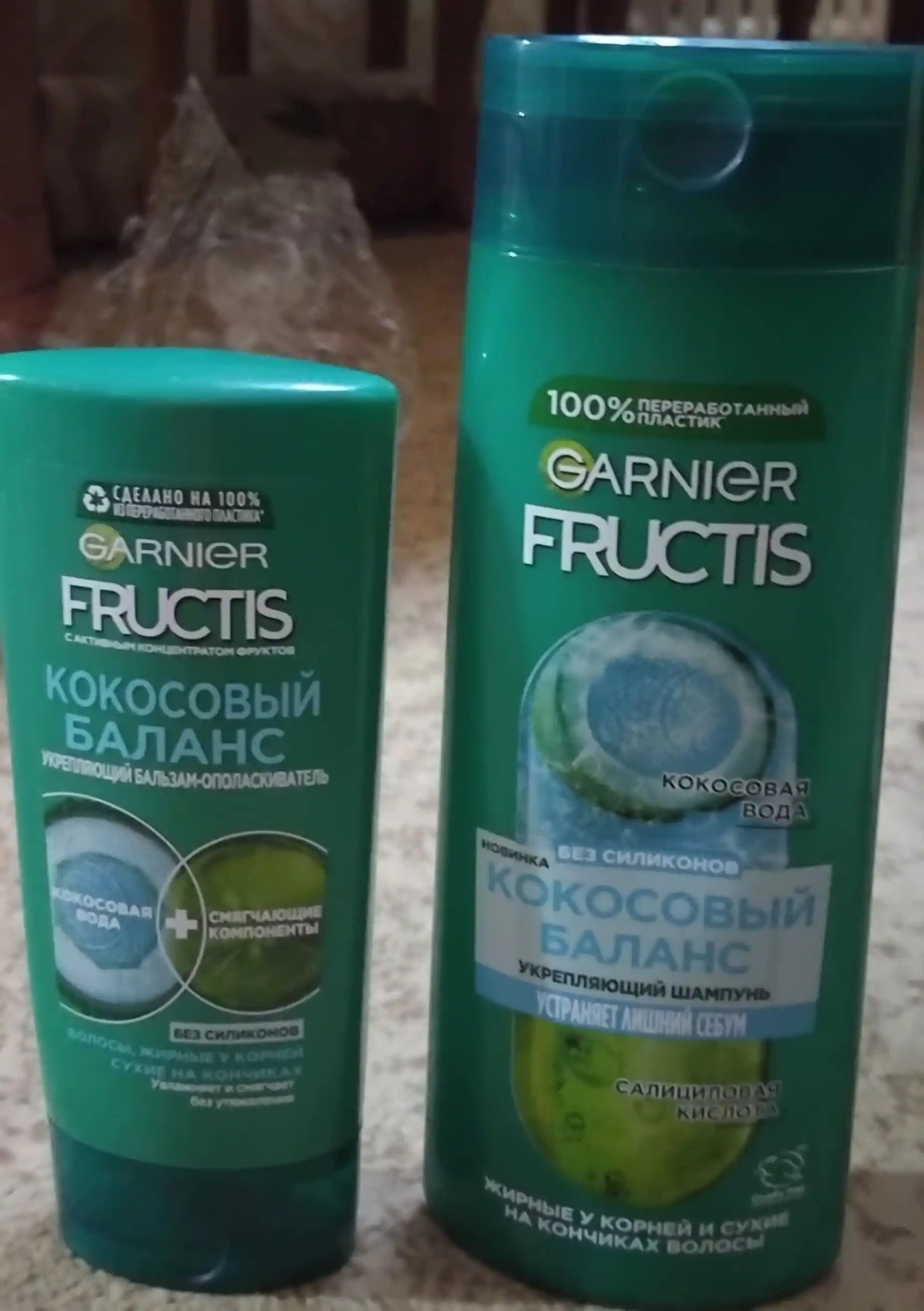 Sochlar uchun balzam Garnier Fructis Kokos balansi, 200 ml