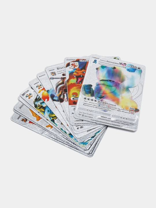Pokemon va futbolchi kartalari to'plami, 10 dona