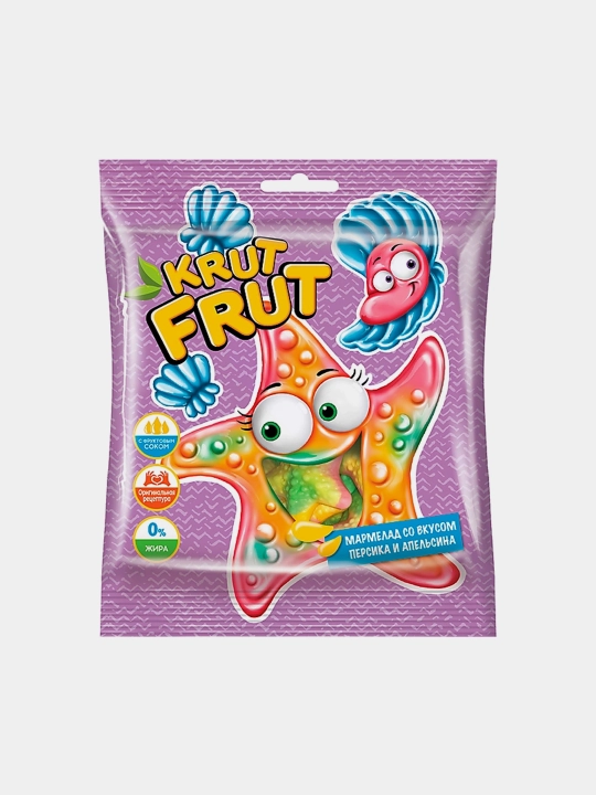 Жевательный мармелад ''KRUT FRUT'', Звездочки, 100 г - 