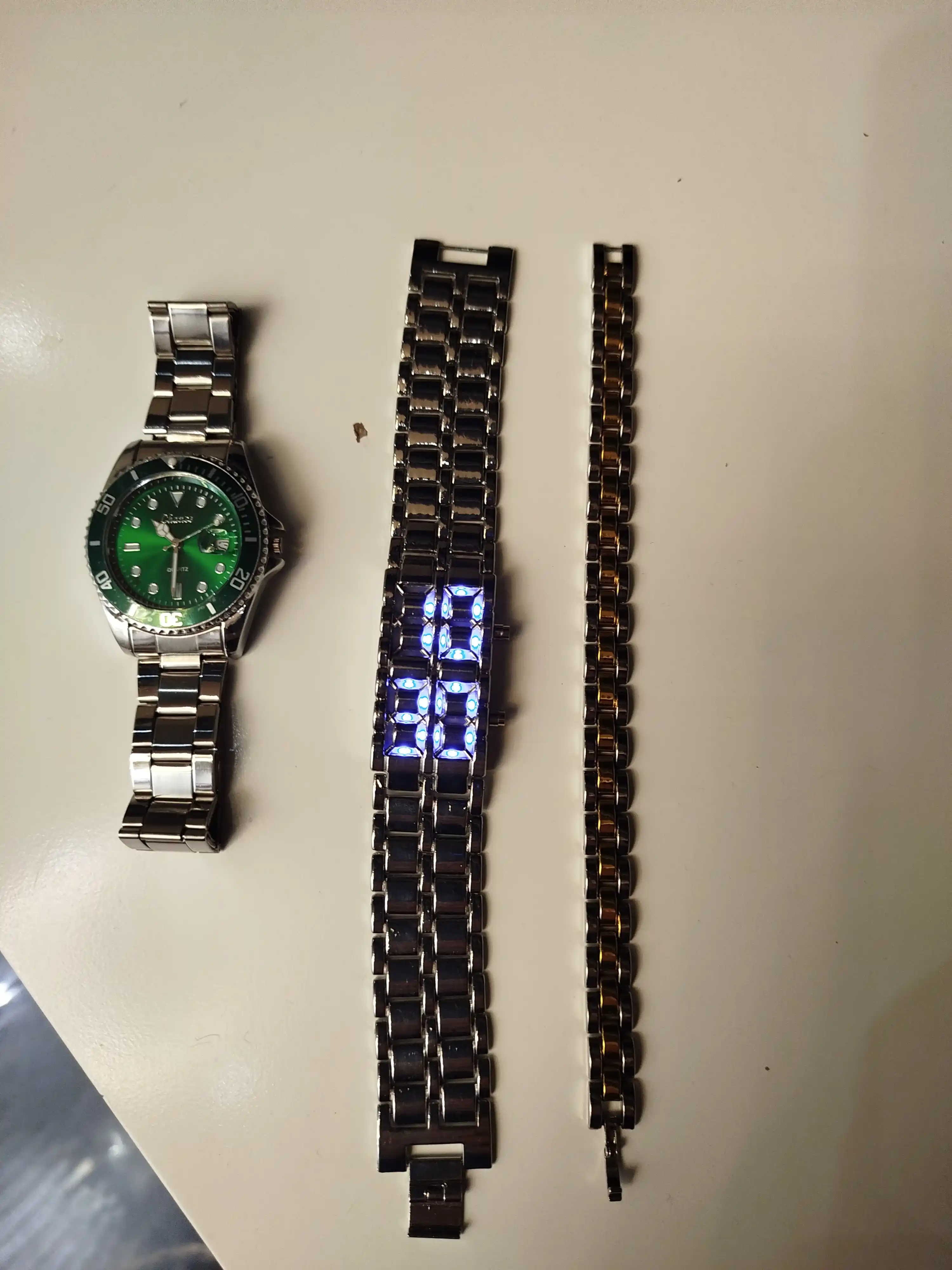 Часы браслет мужские, наручные, электронные с LED дисплеем