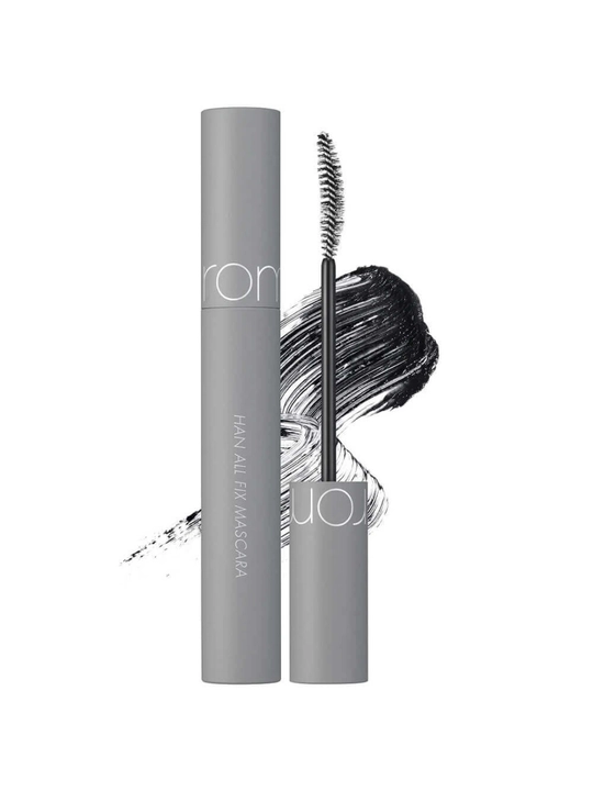 Удлиняющая чёрная тушь для ресниц rom&nd Han All Fix Mascara