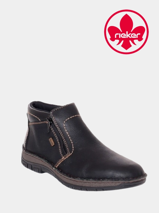 Ботинки мужские из натуральной кожи, зима Rieker артикул 05173-00 - 