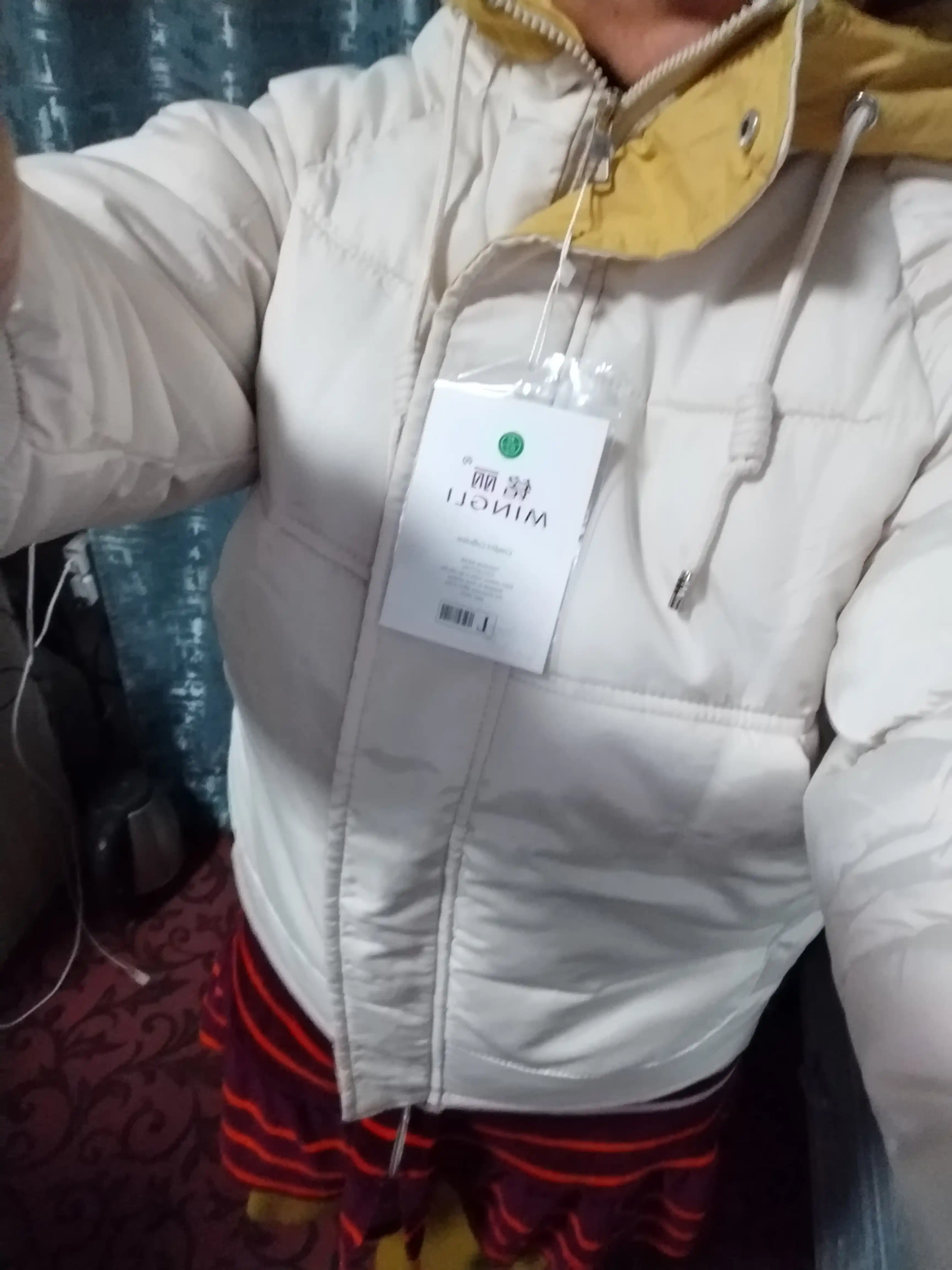 Ayollar uchun kurtka, qalpoqli, kuz va qish mavsumi uchun, qisqa