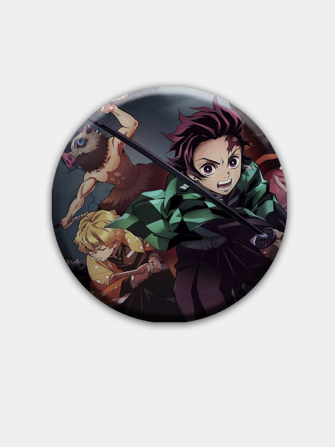 Kiyimlar, sumkalar, anime mavzulari uchun nishonlar Jinlarni kesadigan pichoq, 58 mm - 