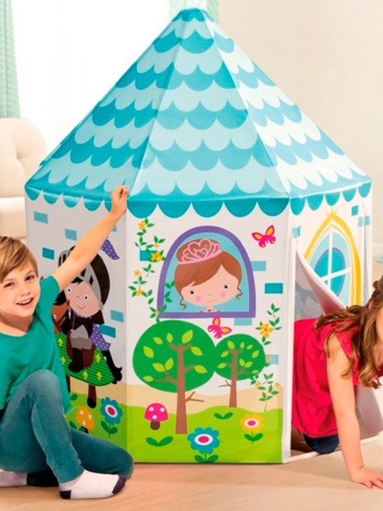 Intex 44635 Игровой домик 104х104х130см "Домик Принцессы" 3-6 лет