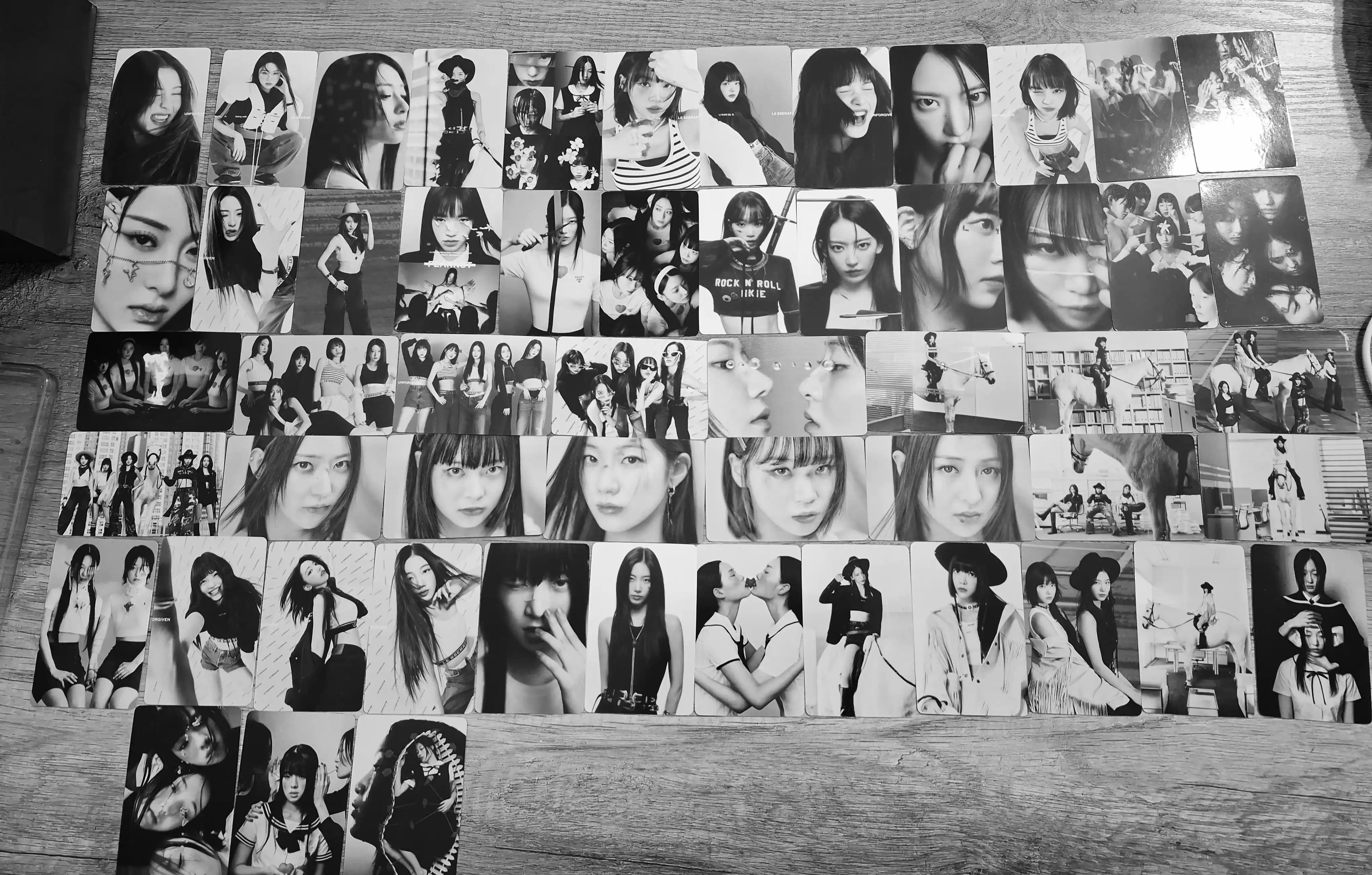 Коллекционные LOMO карточки K-POP Le Sserafim, 55 шт