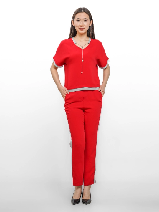 Комплект Aronfashion блузка с брючками - 