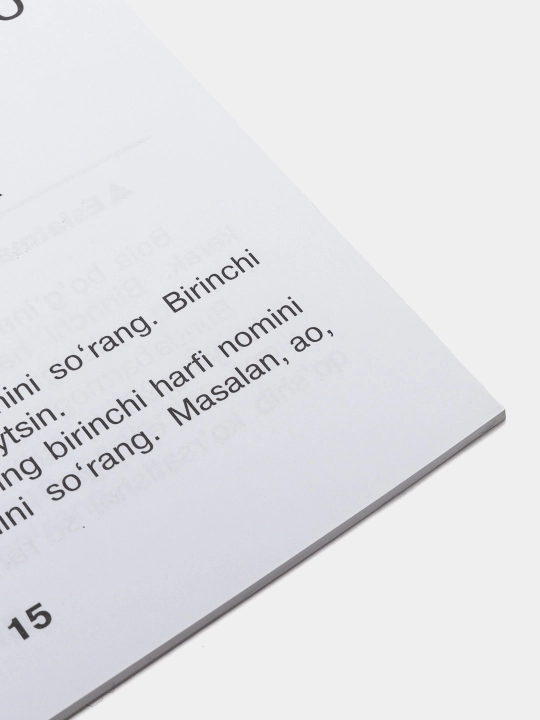 Kitob, Bo'ginli Alifbo Format A5; 5-7yoshli bolalar uchun