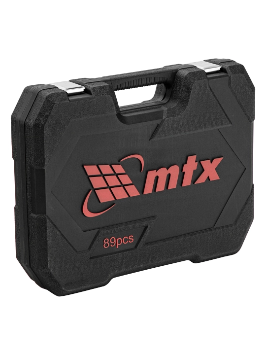 Набор инструментов MTX, 1/2", 1/4", CrV, кейс, 89 предметов, 135299