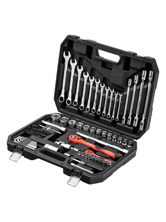 Набор инструментов MTX, 1/2", 1/4", CrV, кейс, 89 предметов, 135299