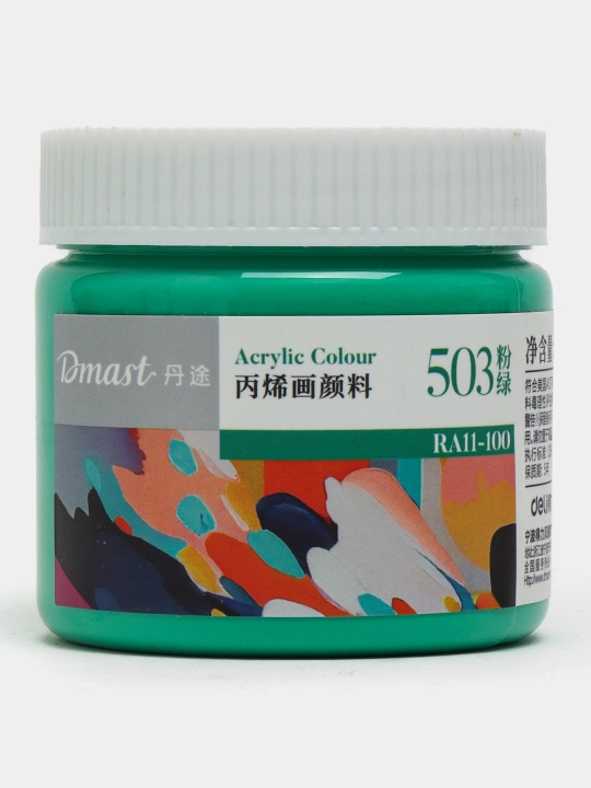 Bankadagi akril bo'yog'i Dmast Deli RA11-100-503 Pink Green, 100 ml - 