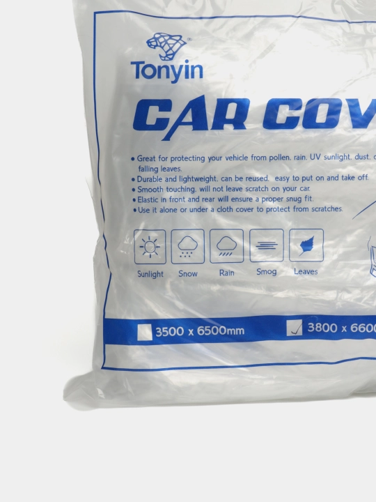 Чехол для кузова из прочного целлофана  XL TONYIN CAR COVER, 4800 * 7500 мм