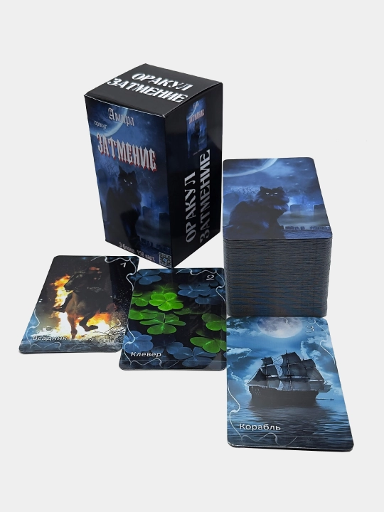 Eclipse Oracle, 3 in 1 - Lenormand, taro va salbiy diagnostika, laminatlangan, 158 kart