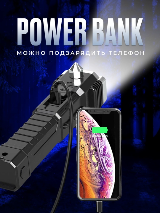 2025 fonar power bankli yorqin dizayn ovchilar uchun pichoq va bolg‘a bilan