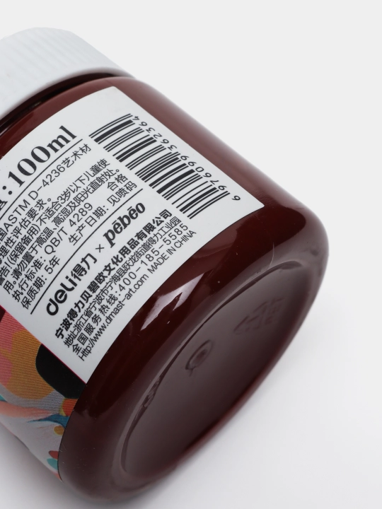 Краска акриловая в банке Dmast Deli RA11-100-704 Burnt Sienna, 100 мл