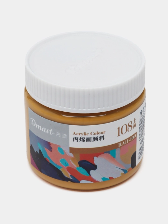 Bankadagi akril bo'yog'i Dmast Deli RA11-100-108 Earthy Yellow, 100 ml - 