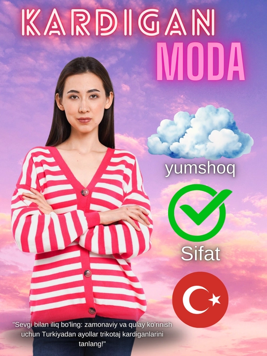 Katta o'lchamdagi ayollar kardigani