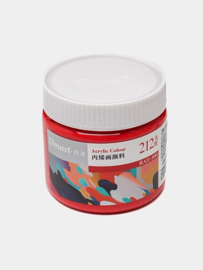 Краска акриловая в банке Dmast Deli RA11-100-212 Red, 100 мл — ДЕЛИ-P152AD0