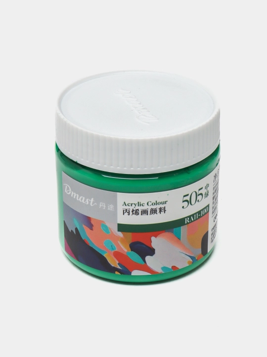 Bankadagi akril bo'yog'i Dmast Deli RA11-100-505 Medium Green, 100 ml - 