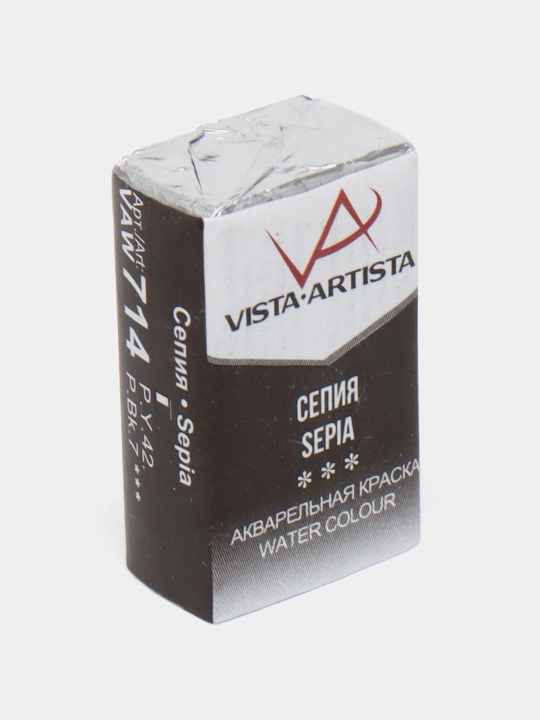 Akvarel bo'yoq Vista-Artista Studio ijodkorlik uchun, VAW, 714 sepia, 2.5 ml