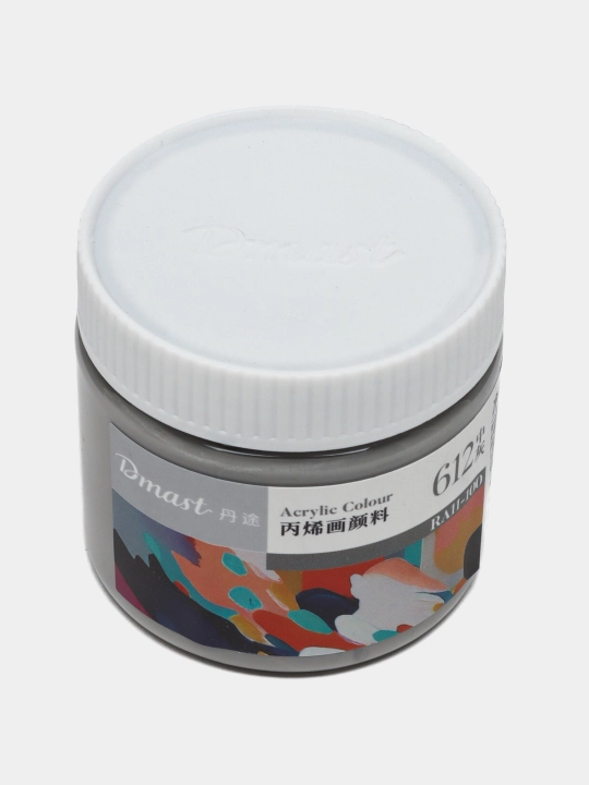 Bankadagi akril bo'yog'i Dmast Deli RA11-100-612 Medium Grey, 100 ml - 
