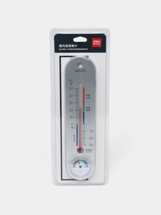 Gigro-termometr Deli 9013, 250 * 56 * 12 mm - 