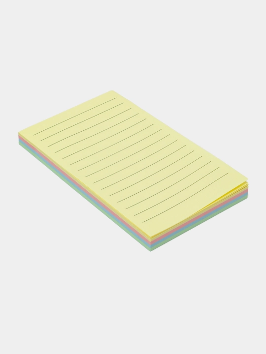 Стикеры для заметок Deli EA047, 3 * 5IN, 4 * 25 sheets, 76 * 126 мм - 