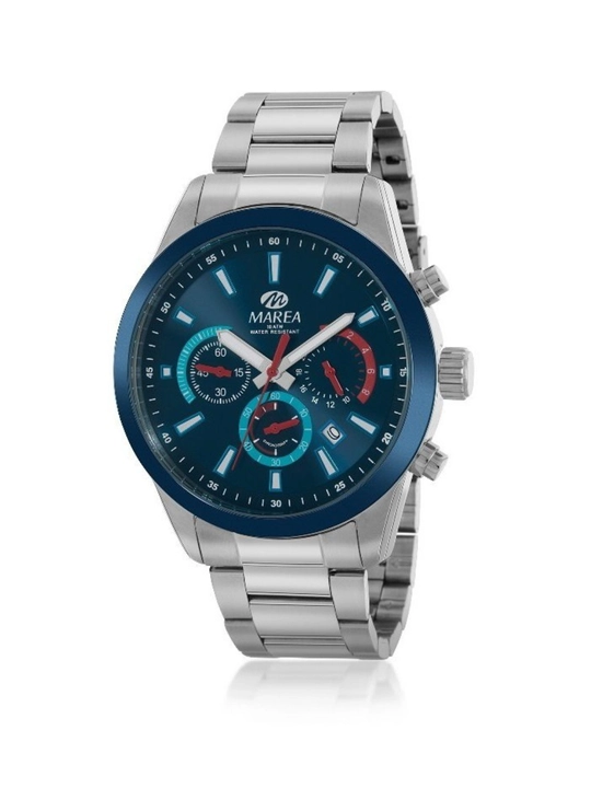 Мужские часы Reloj Marea Caballero Steel Cronografo, стальные 44 мм - 