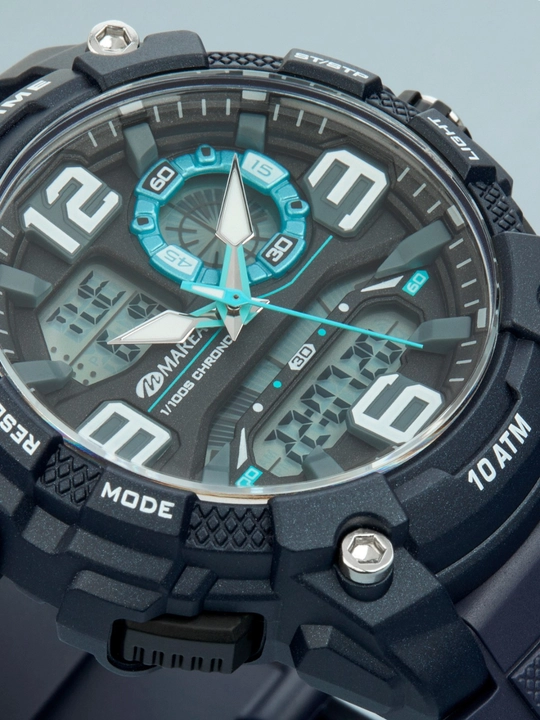 Erkaklar soati Marea Gent Watch Black, 48 mm