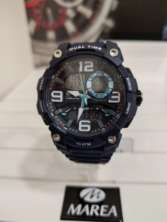 Erkaklar soati Marea Gent Watch Black, 48 mm