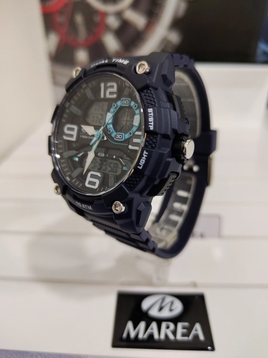 Erkaklar soati Marea Gent Watch Black, 48 mm