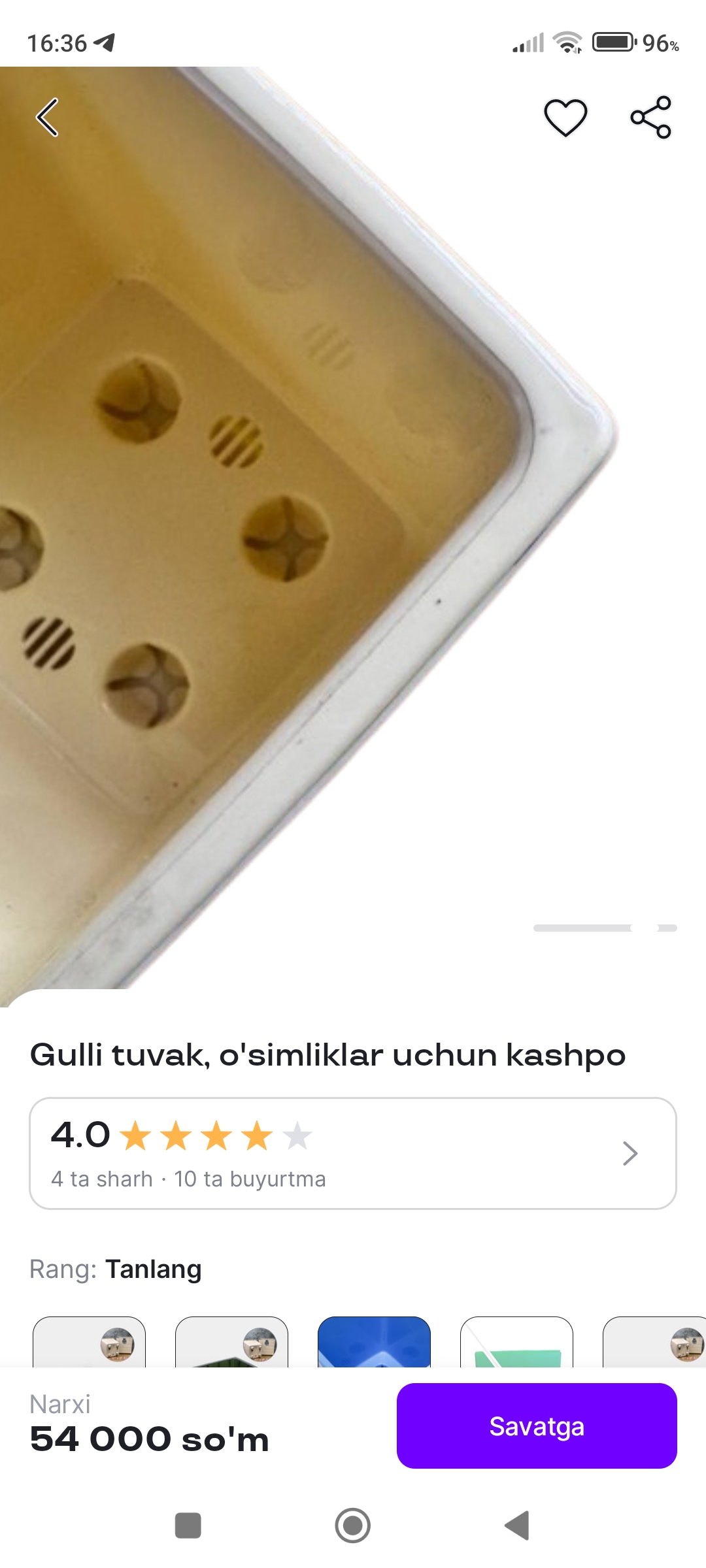 Gullar uchun kashpo, taglik bilan, bog‘ uchun, uy uchun